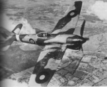The Hawker Tempest with thin wing