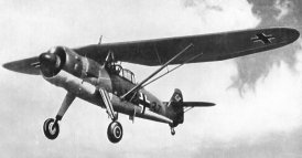 Henschel Hs 126 with high lift wing