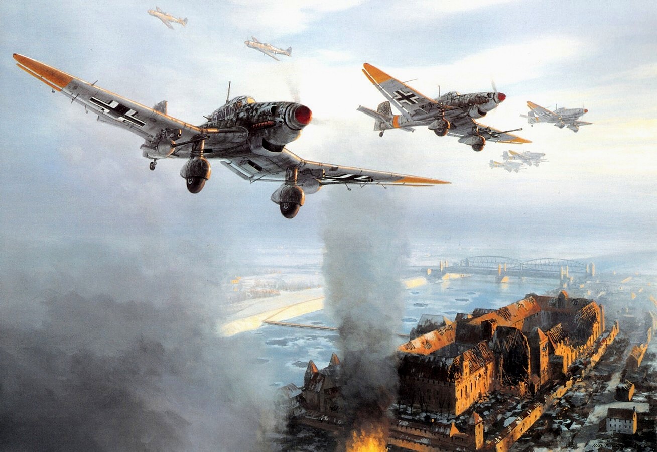 Нападение с неба. Junkers ju 87 Stuka. Junkers ju 87 бомбометание. Самолеты Юнкерс 2 мировой войны. Юнкерс самолет второй мировой войны.